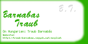 barnabas traub business card